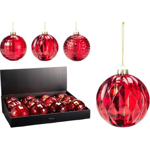 SFERA VETRO ROSSO D.12 3 ASSORTITI